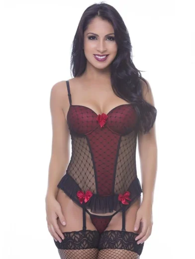 ESPARTILHO JULIET EM RENDA MACLER LINGERIE